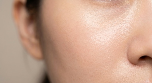 Smooth skin texture close-up